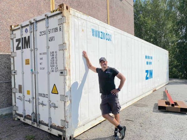 It has arrived! The first container shipment of Sargassum received from Antigua & Barbuda!